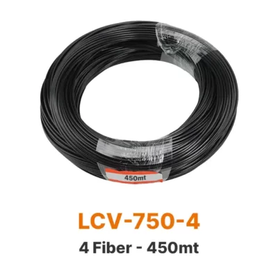 Çok Lifli Uçtan Işıma Siyah Kılıflı Fiber Optik Kablo 4 Fiber