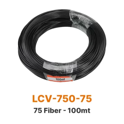 Çok Lifli Uçtan Işıma Siyah Kılıflı Fiber Optik Kablo 75 Fiber